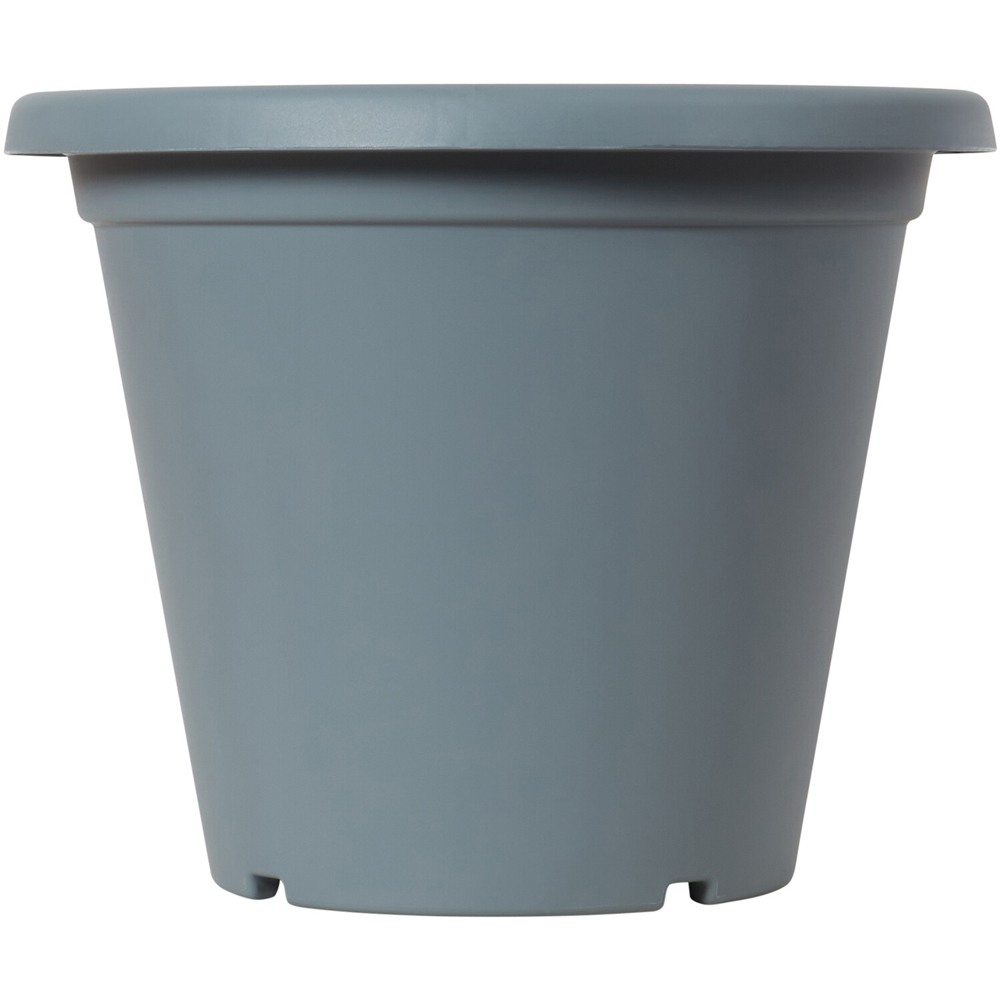 Clever Pots Round Plant Pot with Reservoir Charcoal Grey 30cm
