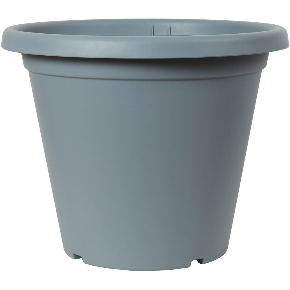 Clever Pots Round Plant Pot with Reservoir Charcoal Grey 40cm