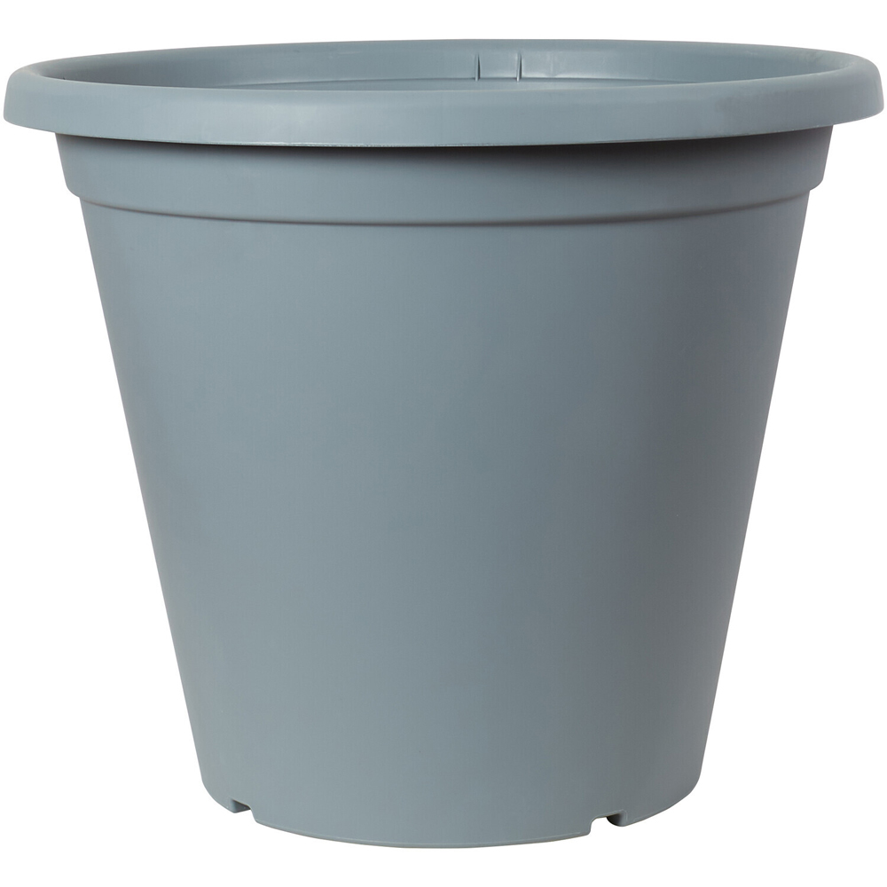 Clever Pots Round Plant Pot with Reservoir Charcoal Grey 50cm
