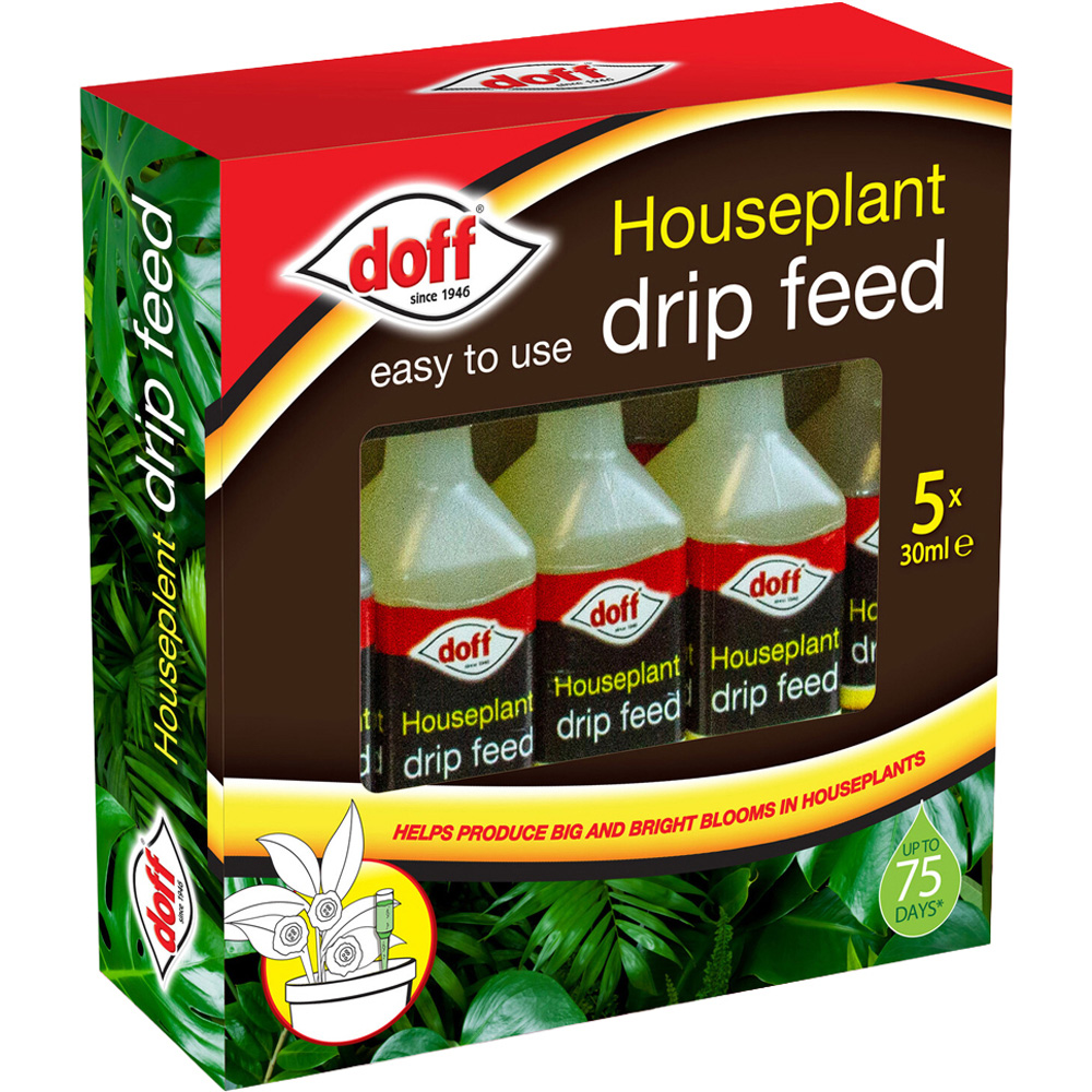 Pack of 5 Doff Houseplant Drip Feeders