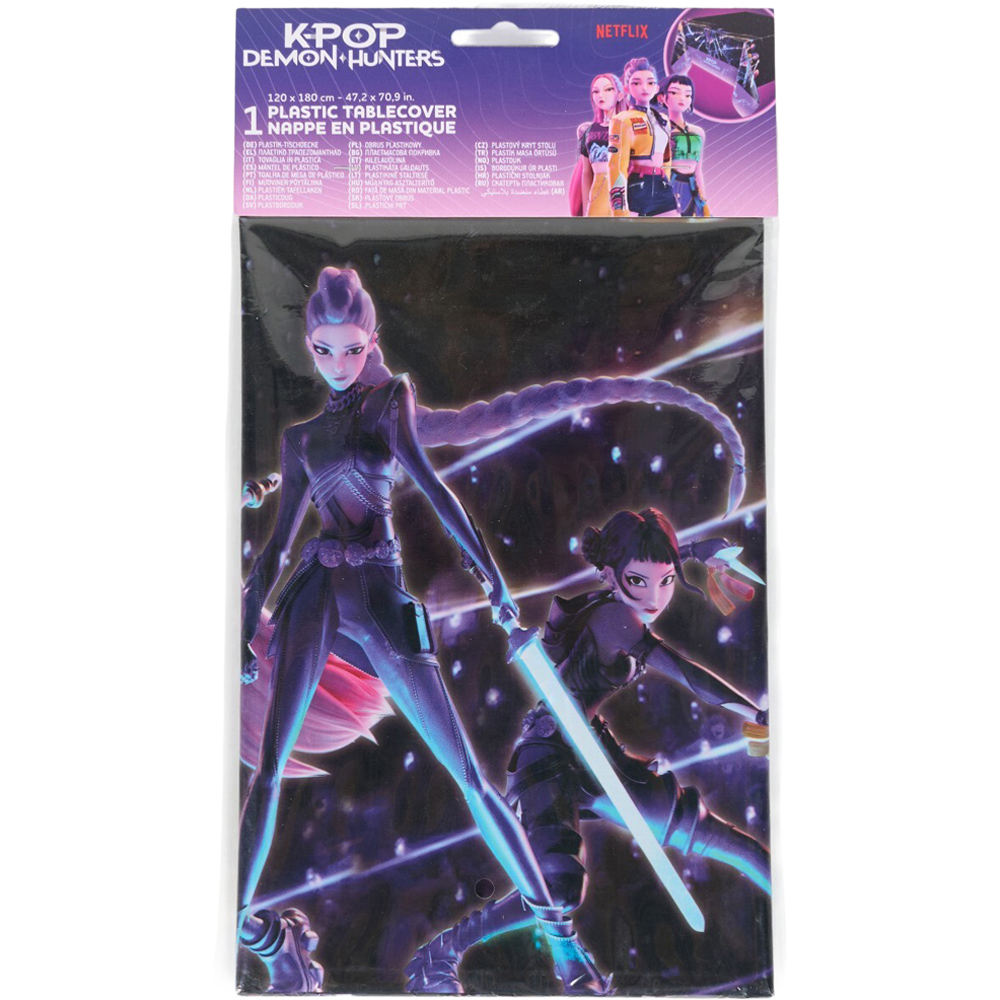 K-pop Demon Hunters Table Cover Black