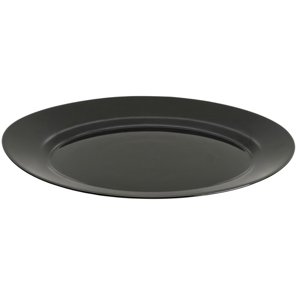 Denby Oval Steak Plate Black