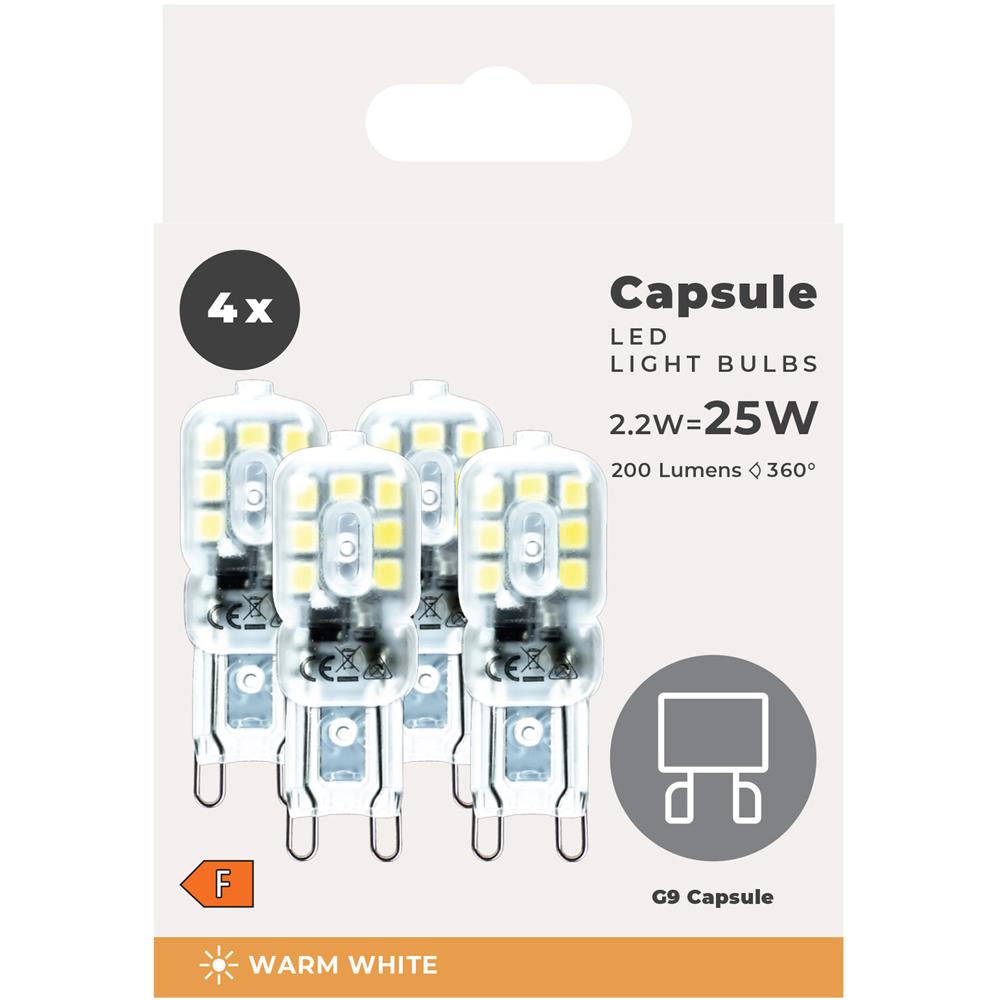 Pack of 4 G9 Bulbs
