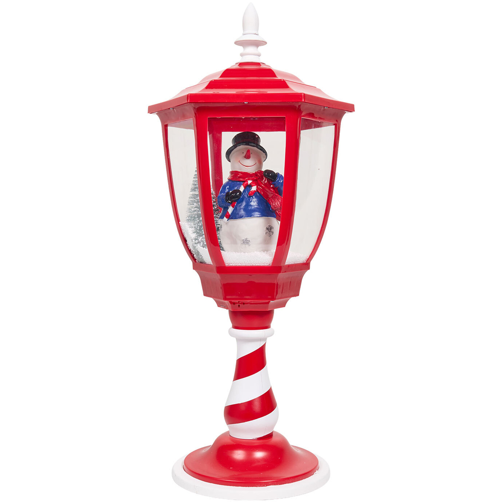Red and White Table Lantern