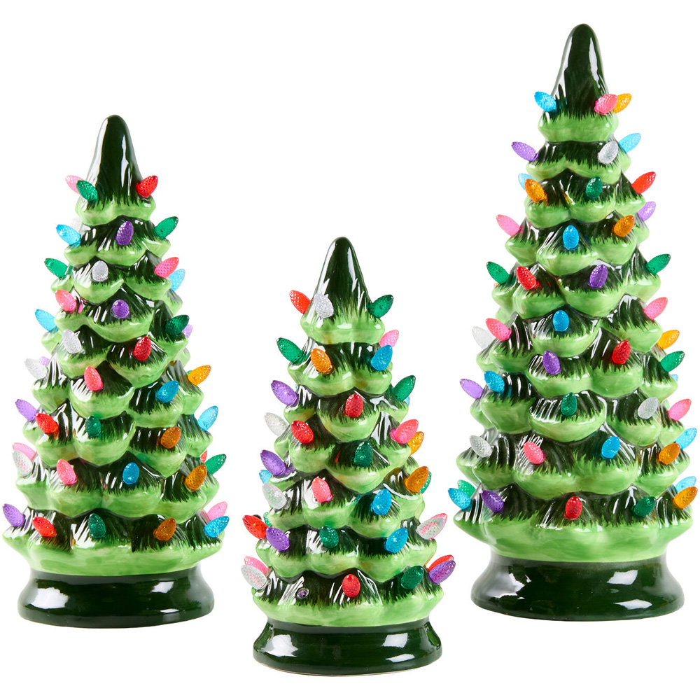 Set of 3 LED Christmas Tree Ornaments