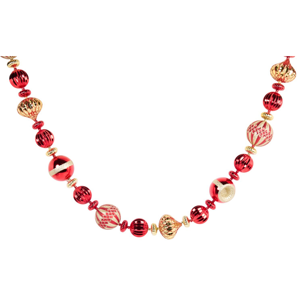 Red and Gold Bauble Garland