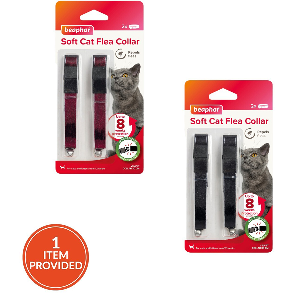 Beaphar Cat Flea Collar - Repels Fleas for 8 Weeks - Natural Plant Extracts