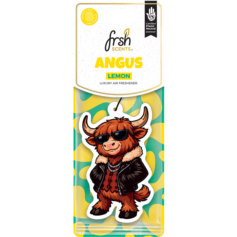 Frsh Scents Angus Highland Cow Car Air Freshener