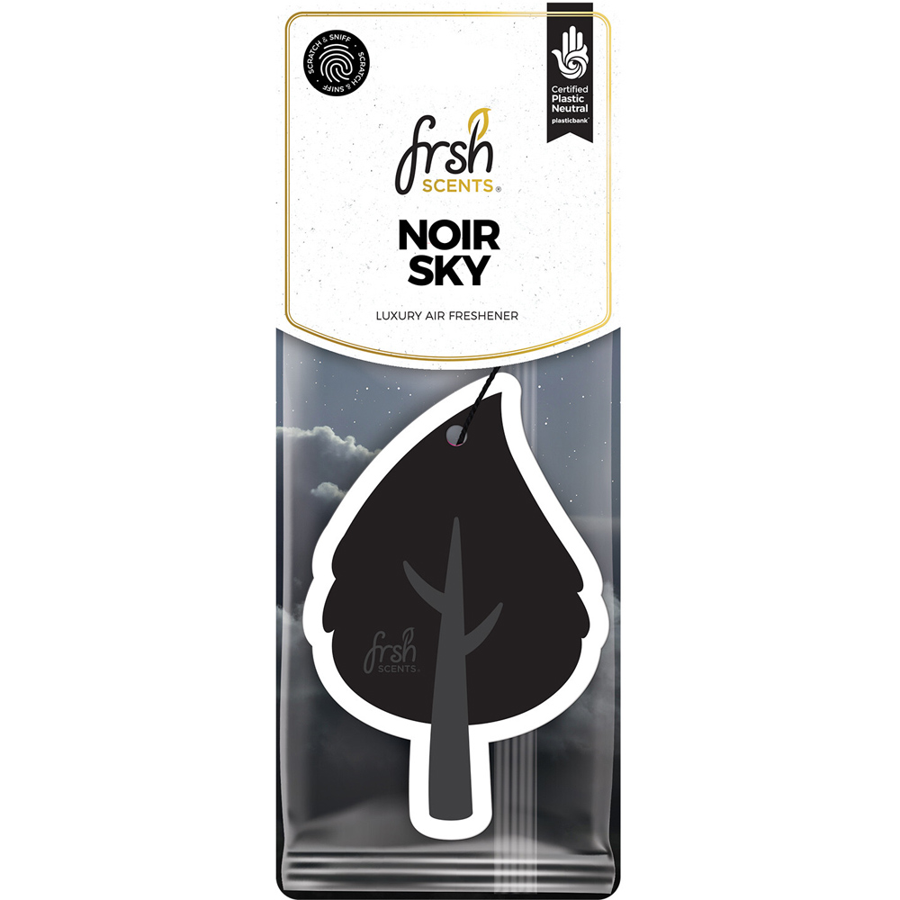 Frsh Scents Leaf Shaped Car Air Freshener Noir Sky