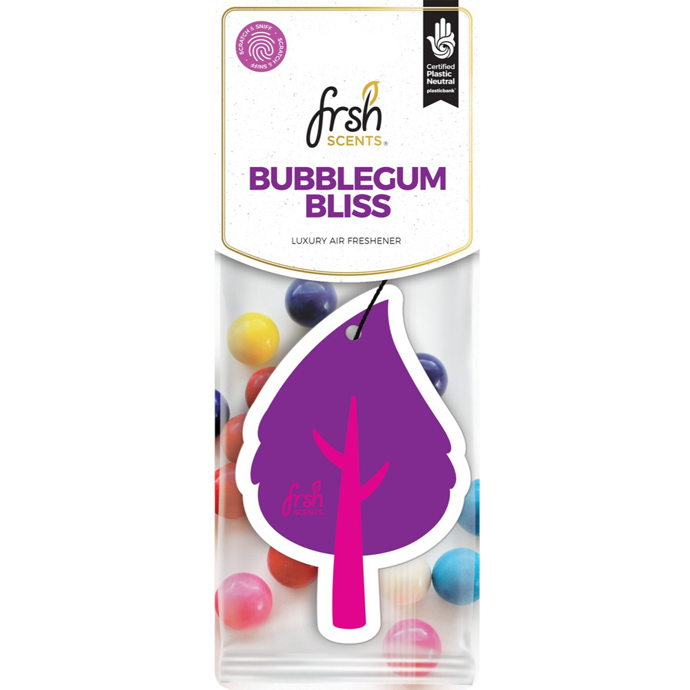 Frsh Scents Leaf Shaped Car Air Freshener Bubblegum Bliss