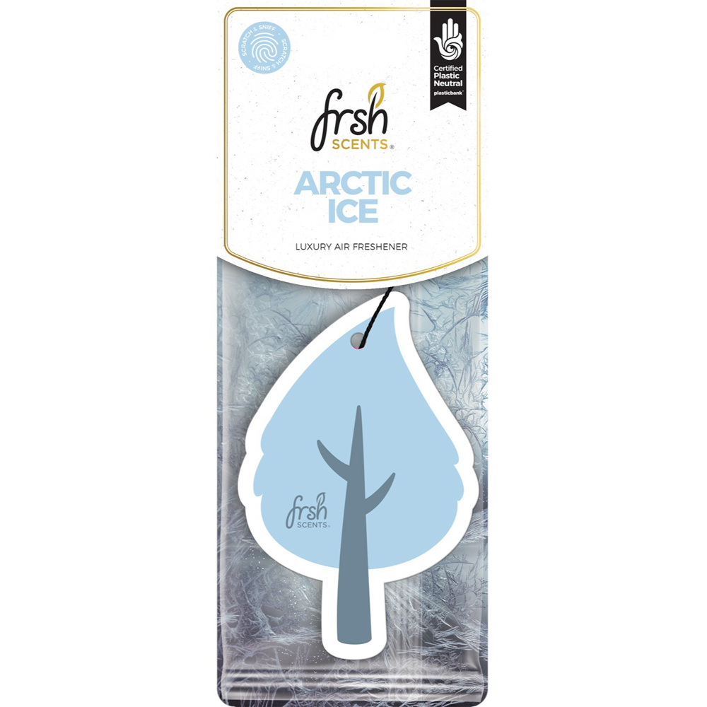 Frsh Scents Leaf Shaped Car Air Freshener Arctic Ice