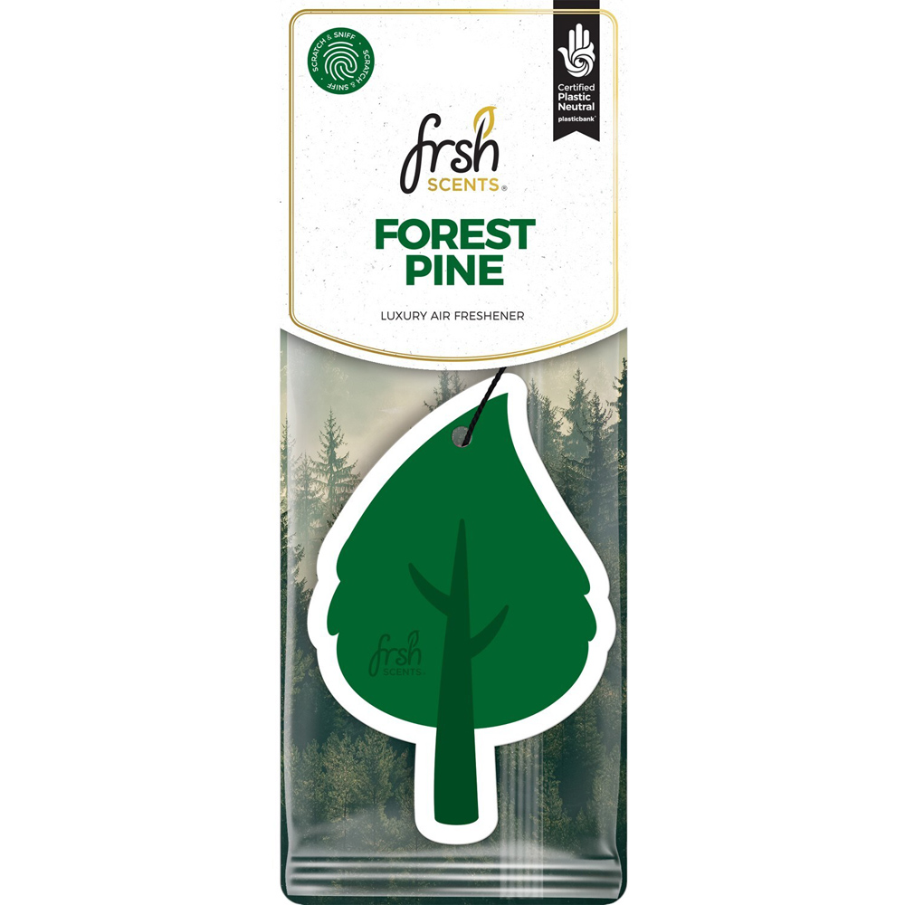 Frsh Scents Leaf Shaped Car Air Freshener Forest Pine