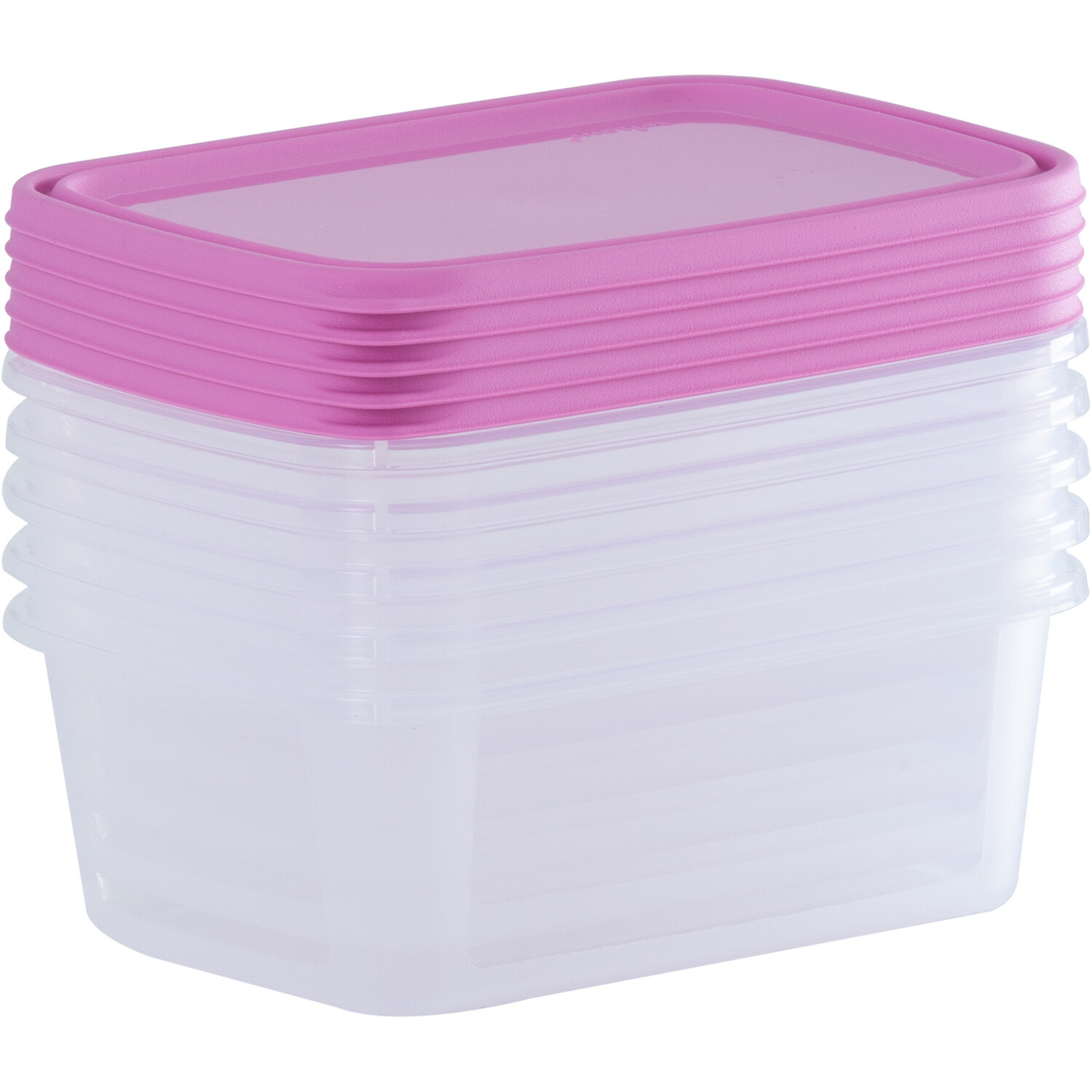 Pack of 5 Wham Food Boxes Pink