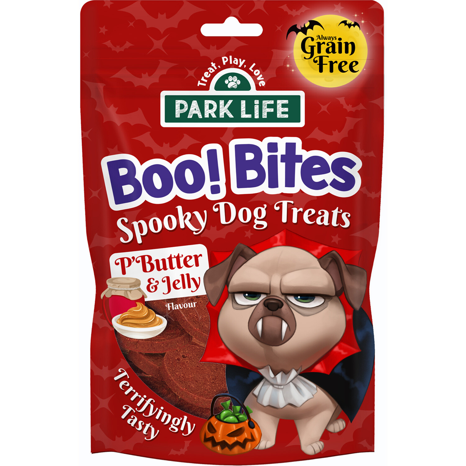 Boo Bites Spooky Dog Treats Peanut Butter and Jelly