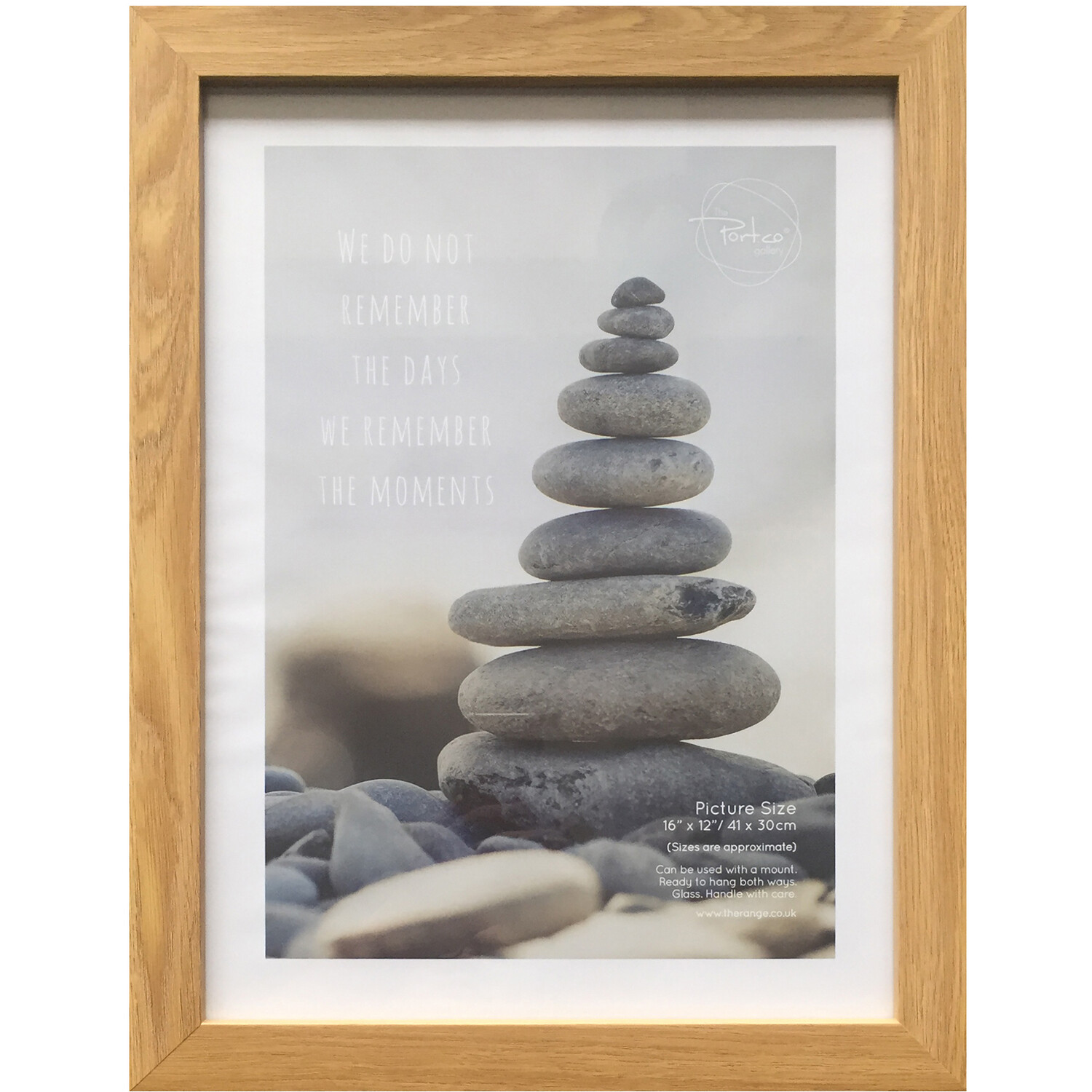 The Port Co Gallery Wood Effect Somerset Photo Frame 10 x 8 inch