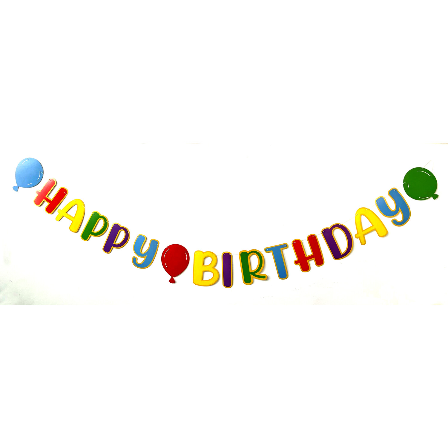 Balloons Happy Birthday Banner