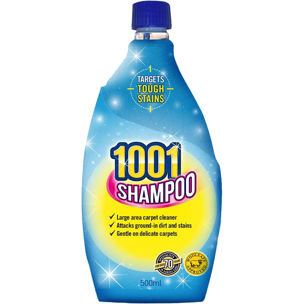 1001 Carpet Shampoo 500ml - For High Traffic Areas - Deep Cleaning Formula - Protects Carpets
