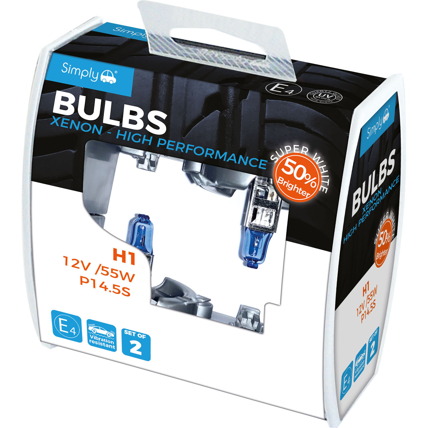 Pack of 2 Xenon Bulbs - H1