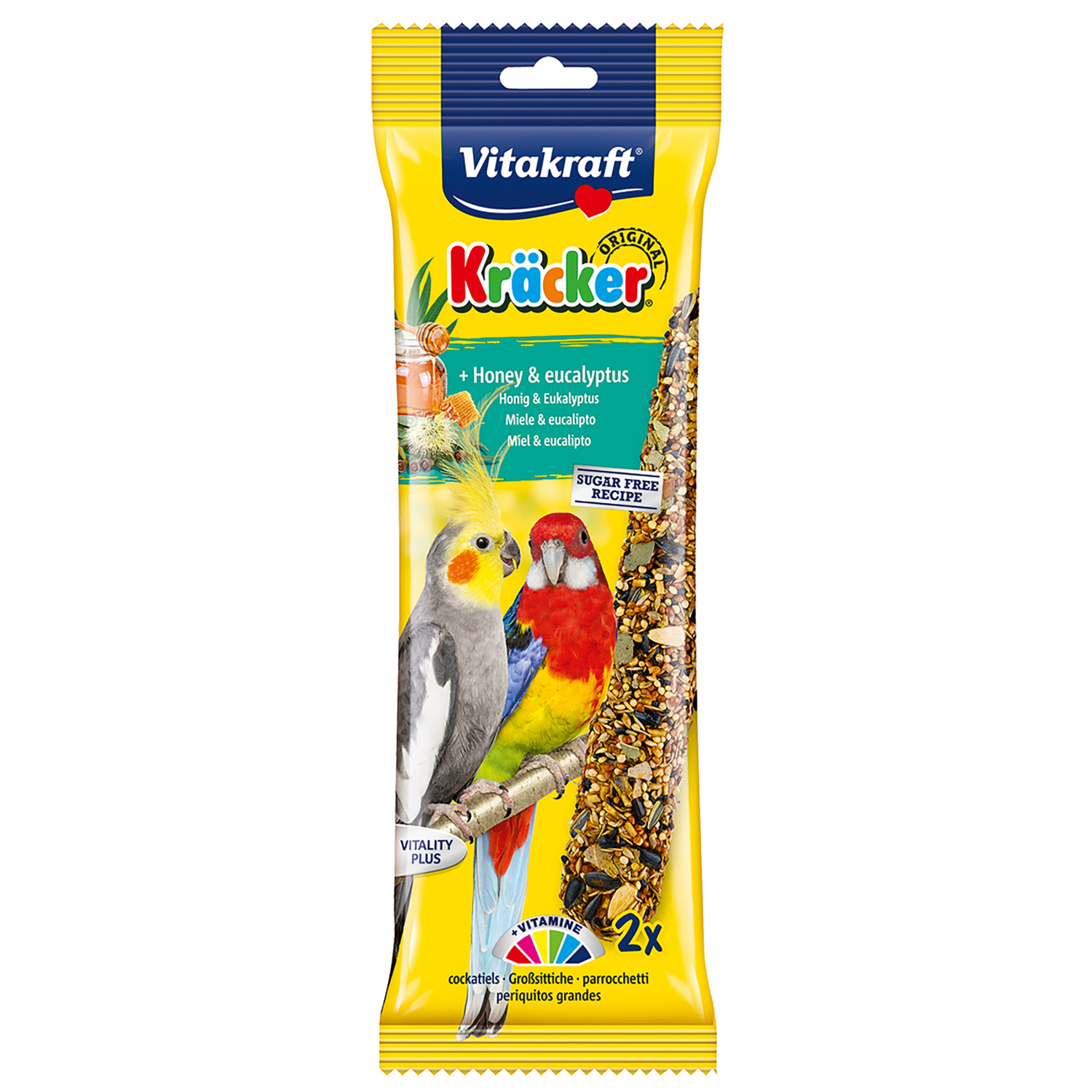 Vitakraft Cockatiel Kracker Sticks - Honey - Pack of 2