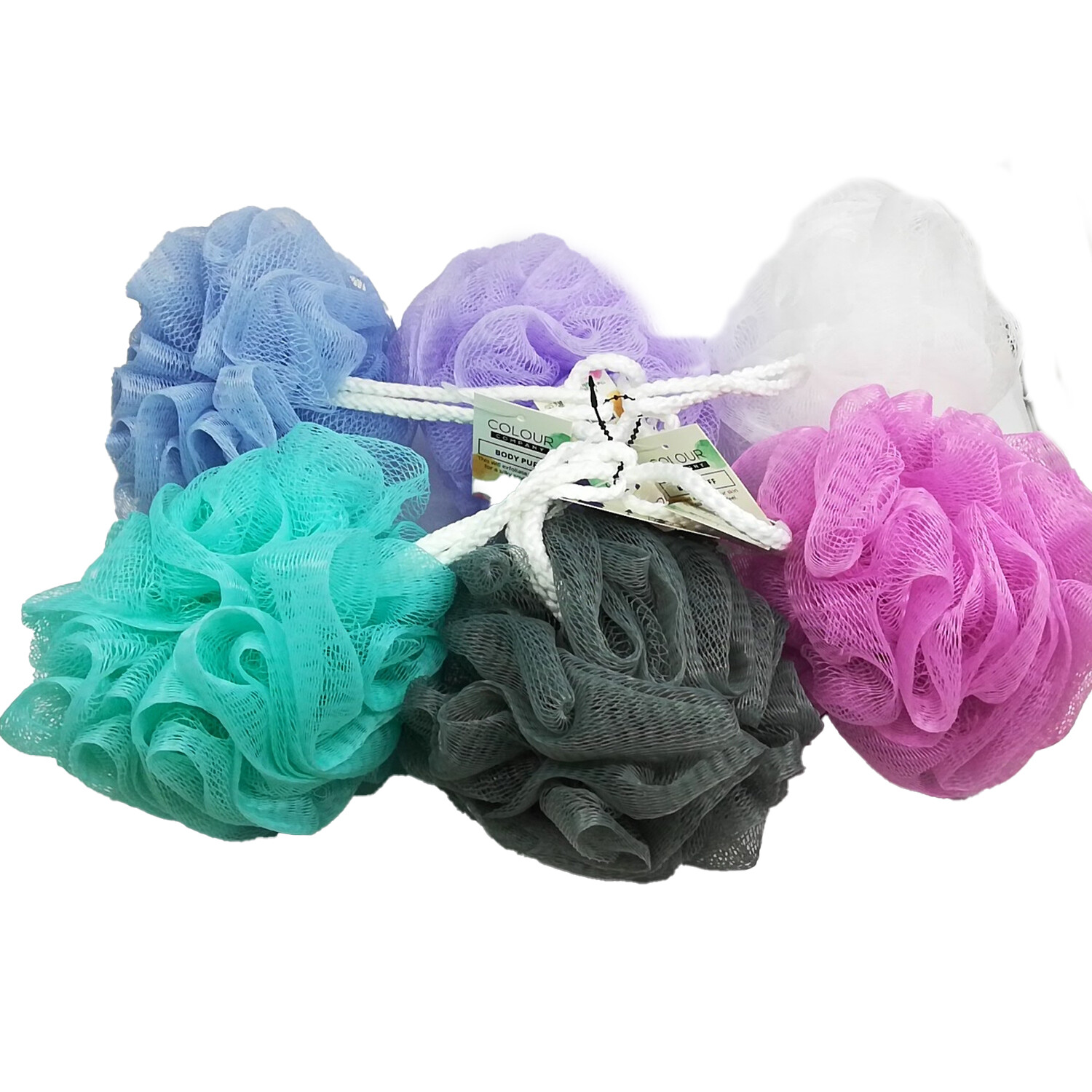 Single Colour Company Body Loofah in Assorted styles