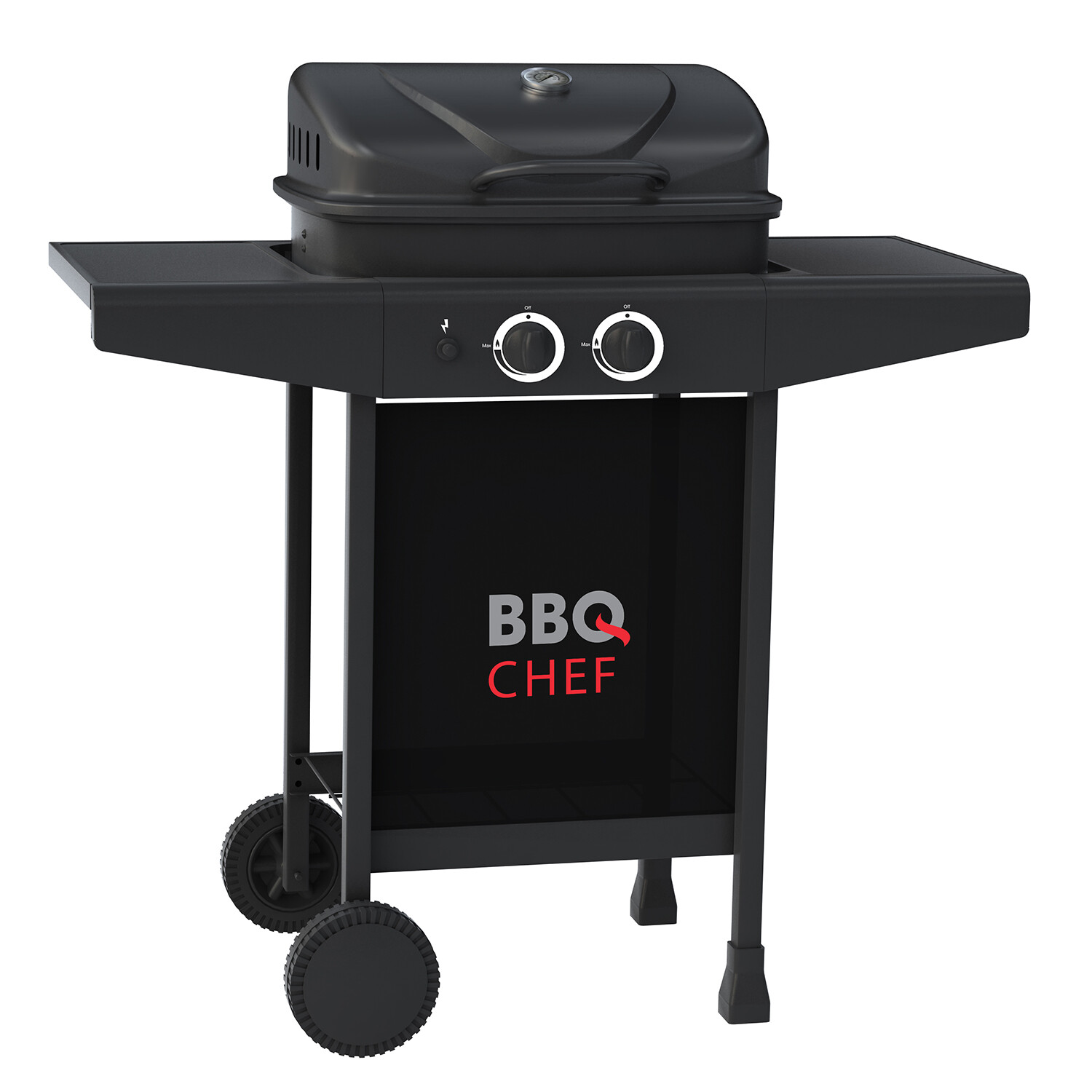 Charleston Black 2 Burner Gas BBQ