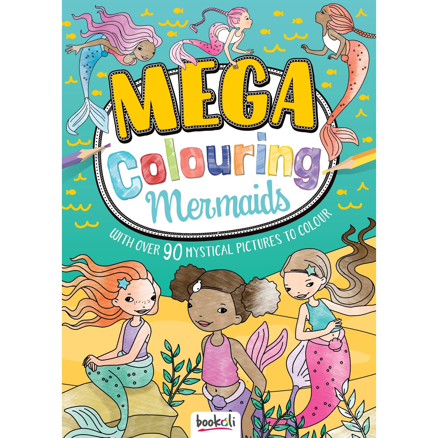 Bookoli Mermaids Mega Colouring Book