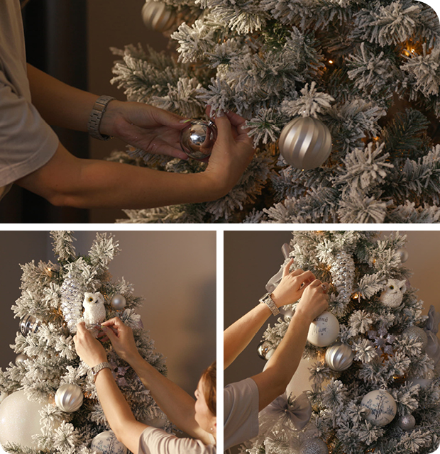 Dressing Christmas Tree Dressing Christmas Tree