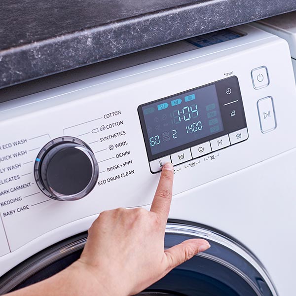 Set your washing machine to a regular hot wash