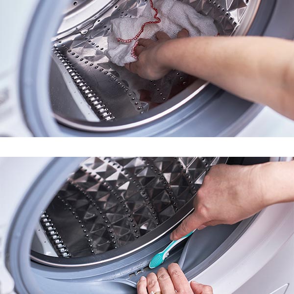 imply wipe the drum with a clean sponge or cloth