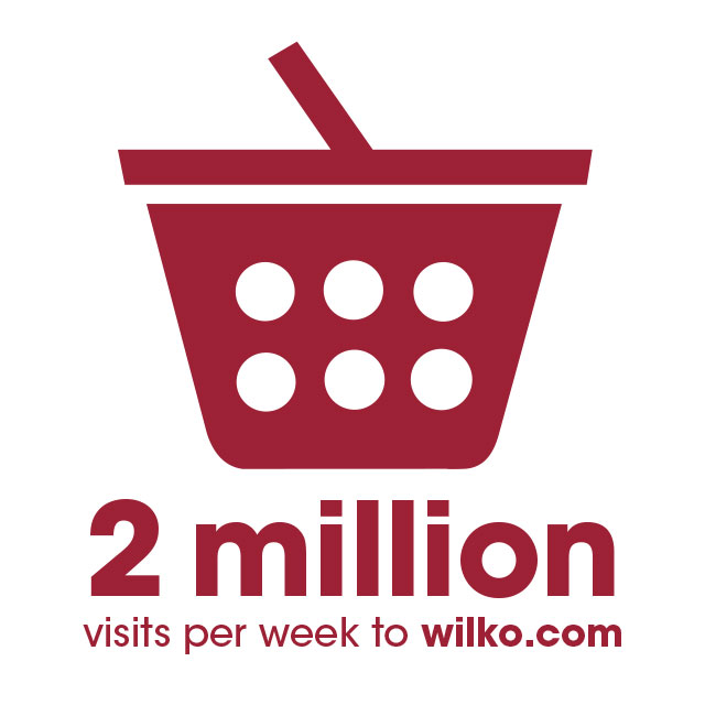 2 million visits per week to wilko.com